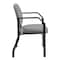 Boss Office Products Patient Guest Arm Chair, Black Steel Frame, Gray Antimicrobial Vinyl, 300 lb Capacity B9591AM-GY - alternate 5